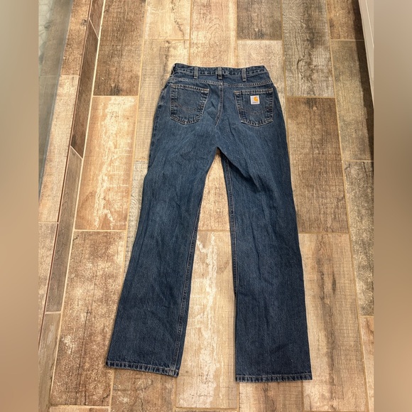 Vintage Carhartt Women’s Relaxed Fit Jeans Straight Leg Denim Mid Rise - Picture 6 of 10